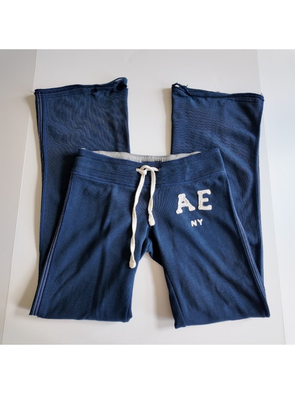 y2k american eagle women's sweatpants navy blue size XS vintage 2000s